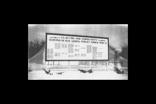 Clayton and Community Armed Forces Billboard