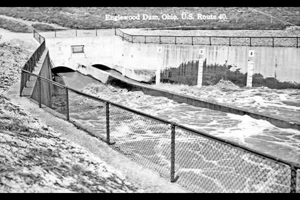 Spillway at Englewood Dam - 1937